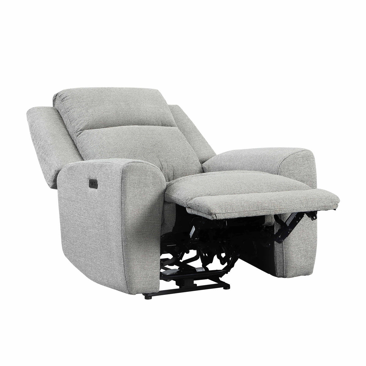 Fabric Power Reclining 3-Piece Living Room Set – Grey