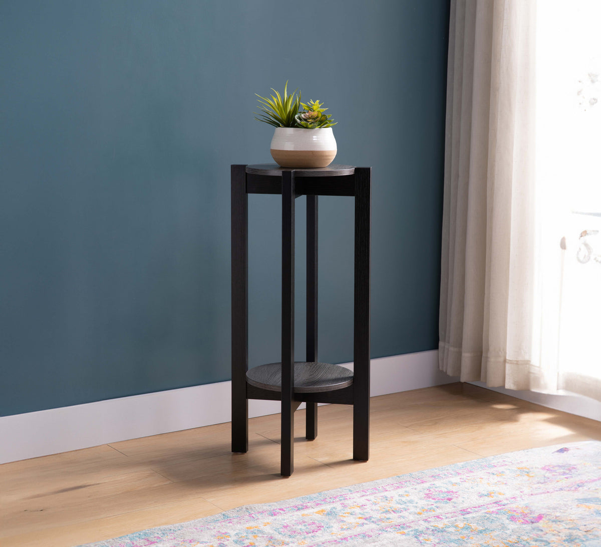 Two-Tier Side Table – Distressed Grey