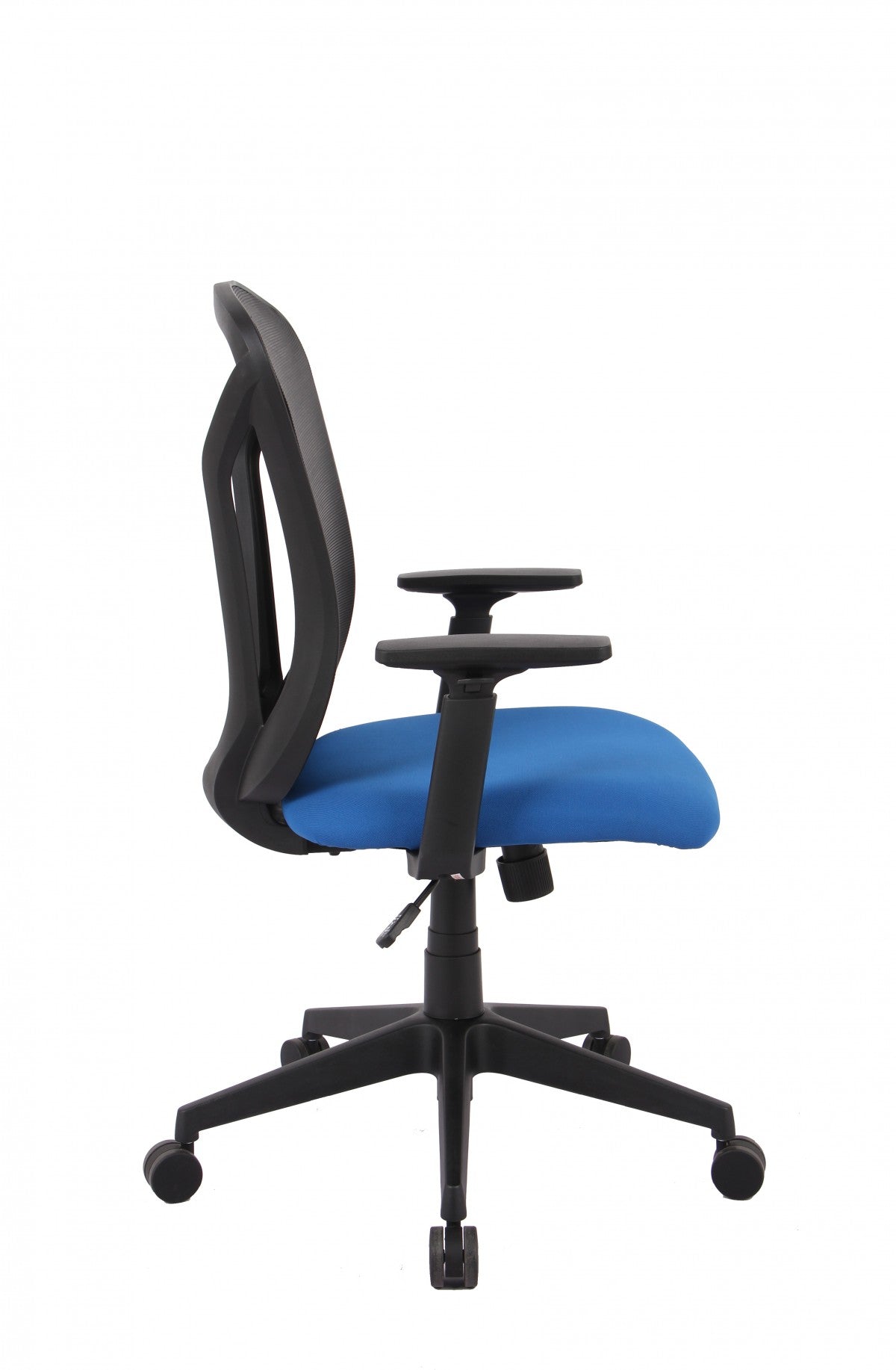 Brassex Ergonomic Mesh Swivel Office Chair with Adjustable Lumbar Support, Blue