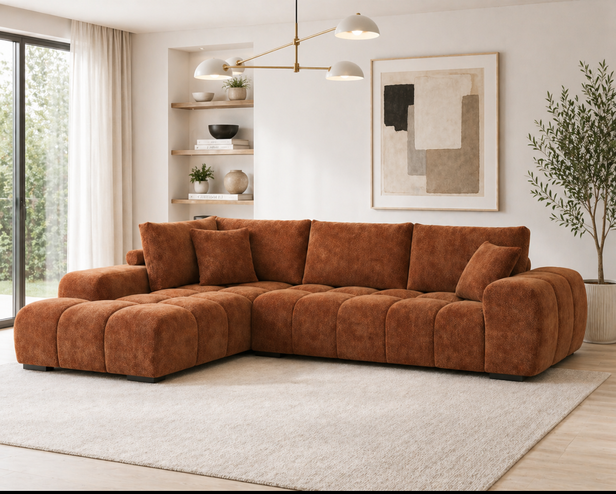 Sectional – Rust (Style 2)