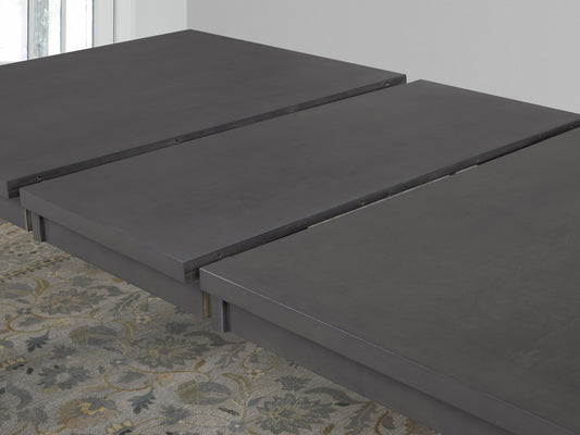Industrial Acacia Wood Dining Table – Grey