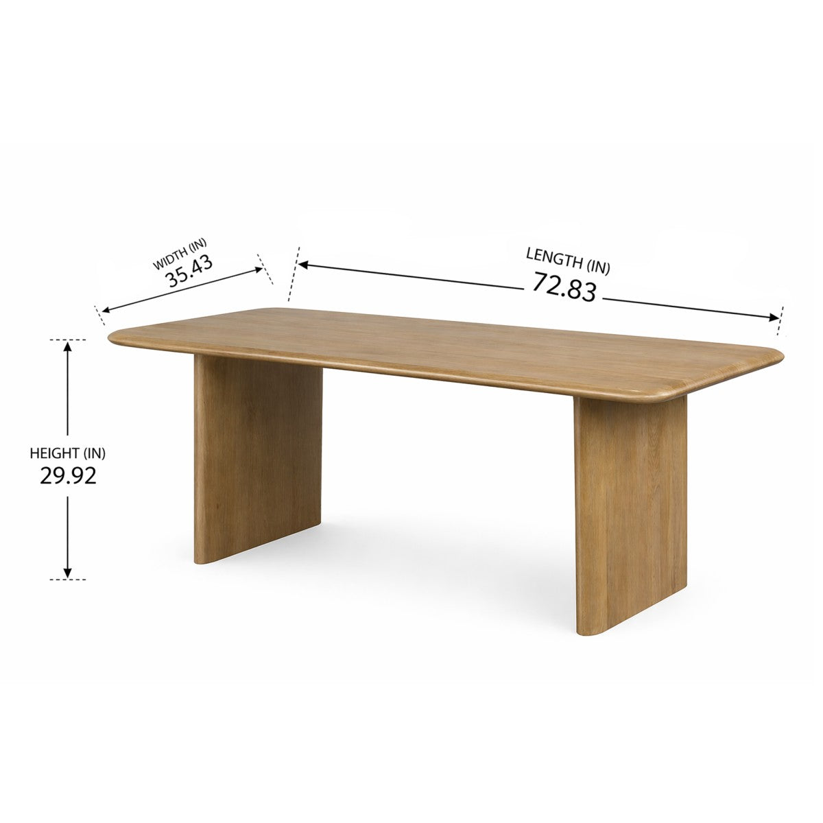 Mango Wood Dining Table – White Wash