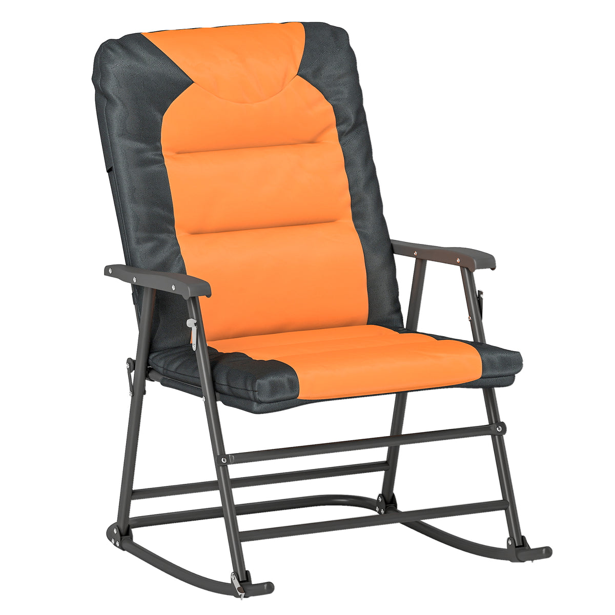 3-Piece Outdoor Foldable Rocking Chair Set