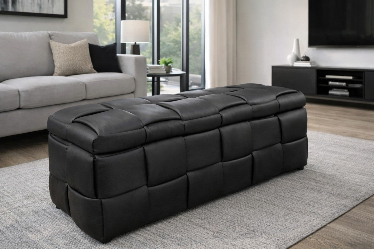 Storage Ottoman – Black