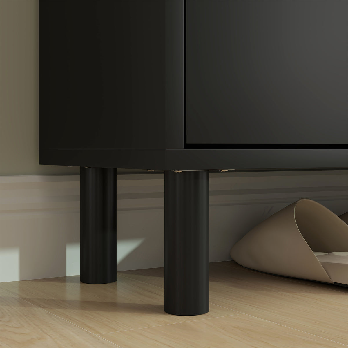 Shoe Cabinet with 2 Drawers and Adjustable Shelves – 32"W x 34"H