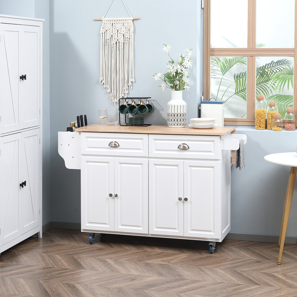 Kitchen Island with Storage – 58"W x 37"H