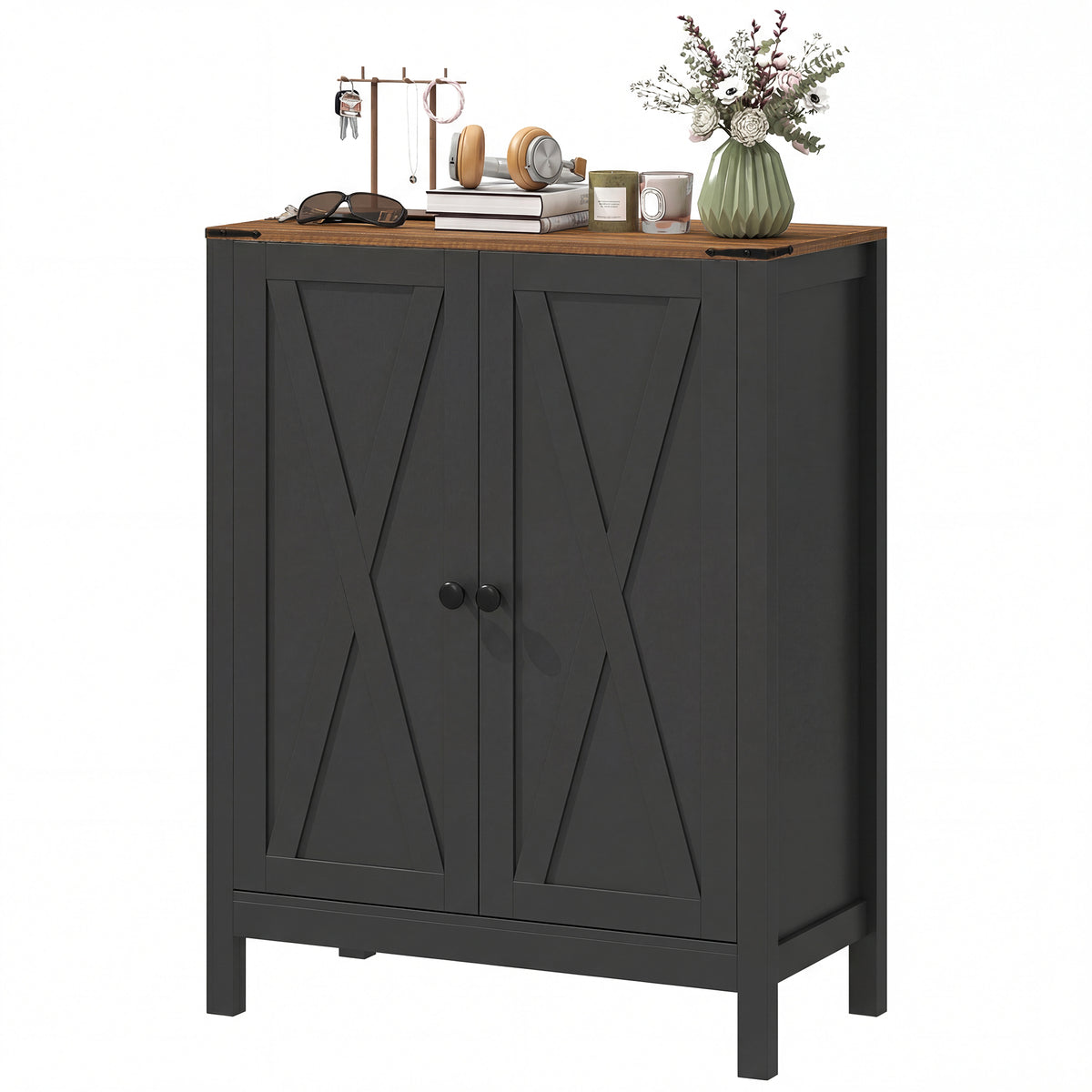 Shoe Cabinet with Barn Doors – 30"W x 39"H