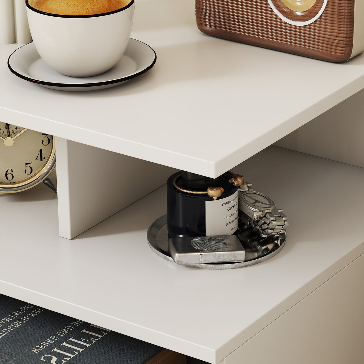Floating Nightstands with Power Outlets, Set of 2 – 16"W x 12"H