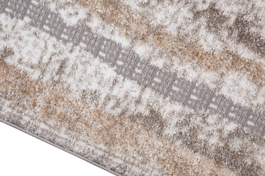 Distressed Jute Area Rug – Grey/Beige/Cream