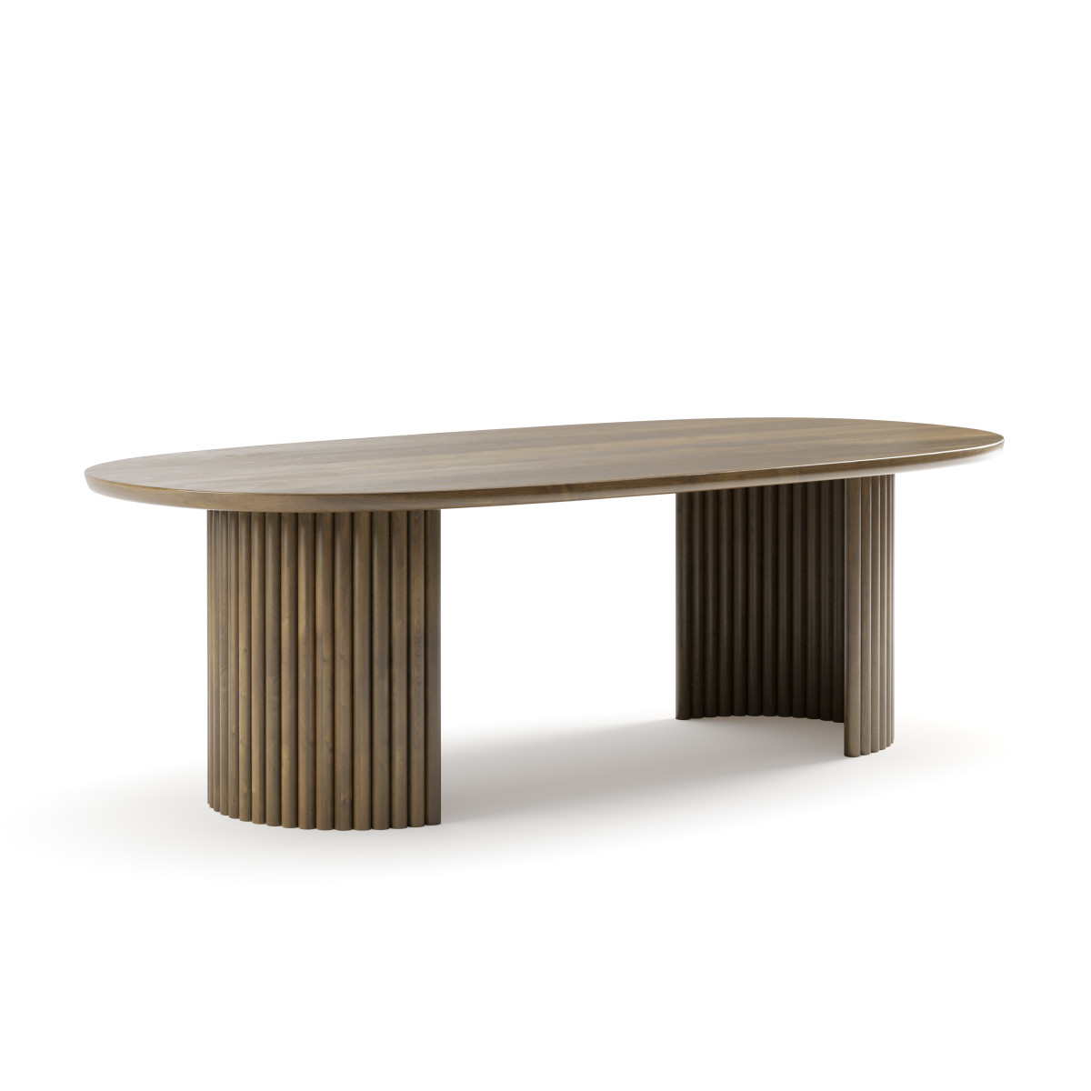 Mango Wood Dining Table – Walnut