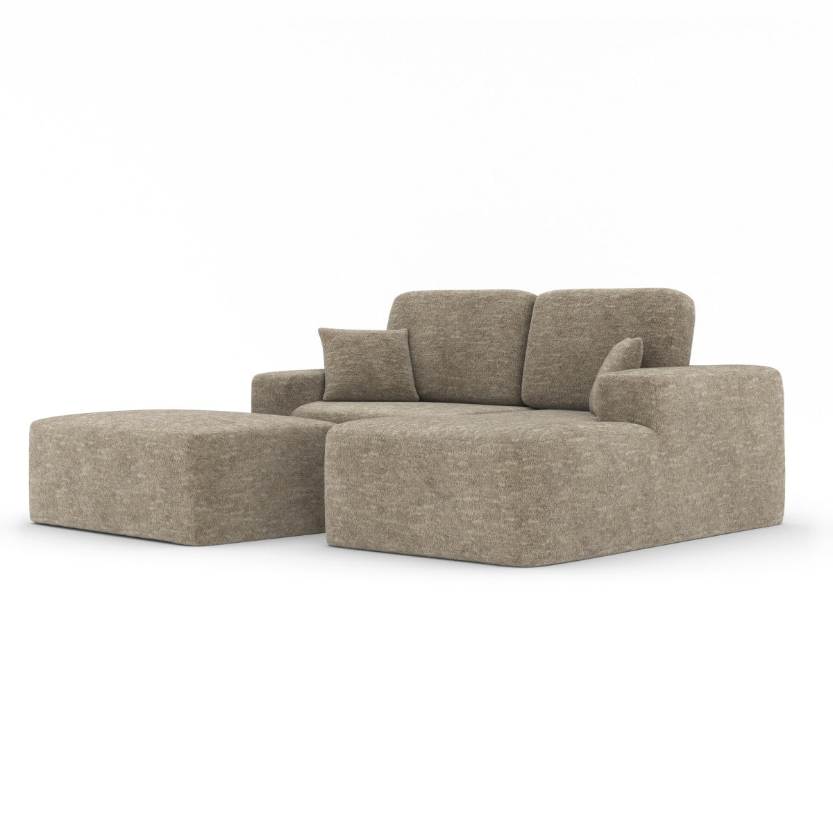 Sectional with Ottoman – Taupe