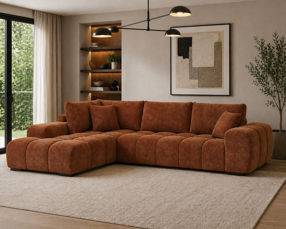 Sectional – Rust (Style 2)