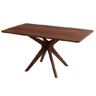 60" Mid-Century Walnut Dining Table