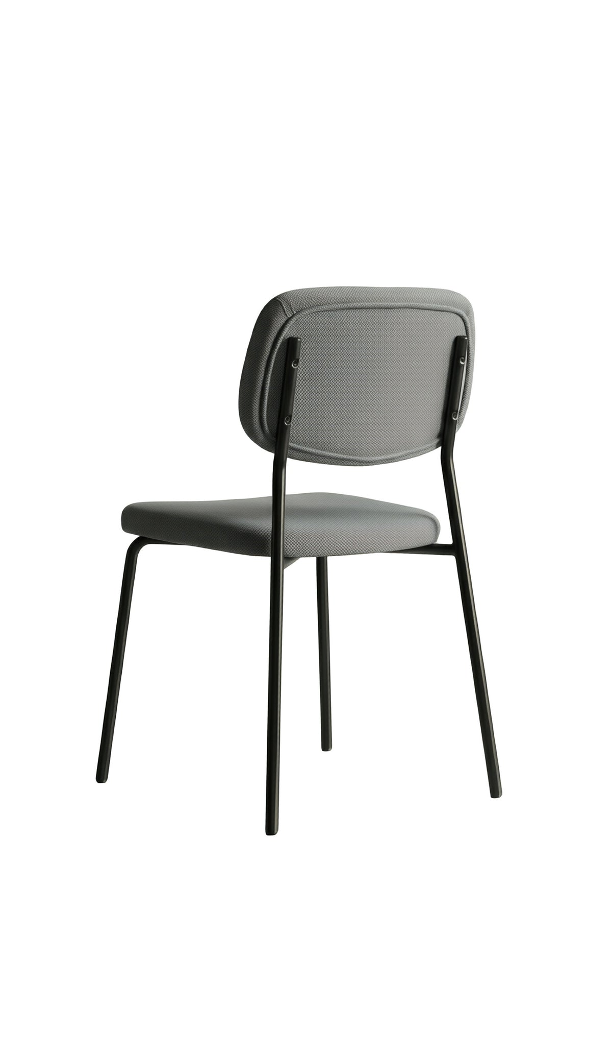Curved-Back Textured Fabric Dining Chair – Set of 4