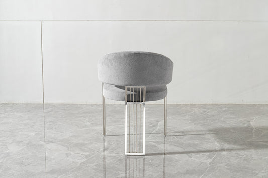 Curved Barrel-Back Dining Chair