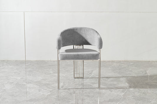Curved Barrel-Back Dining Chair