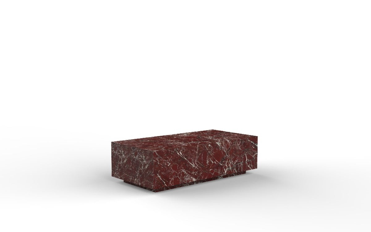 Marble Coffee Table – Burgundy