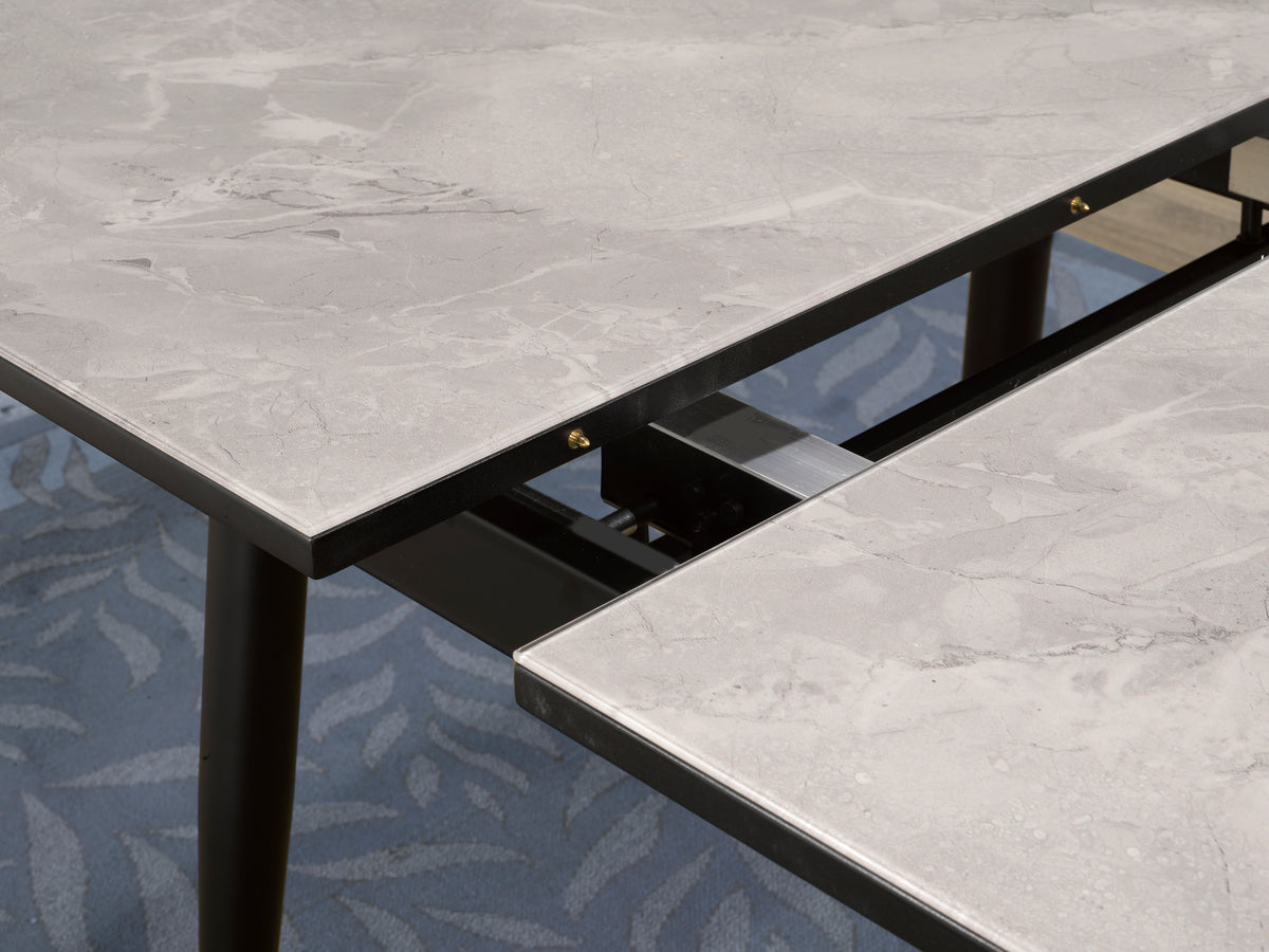 Extendable Dining Table – Dark Grey