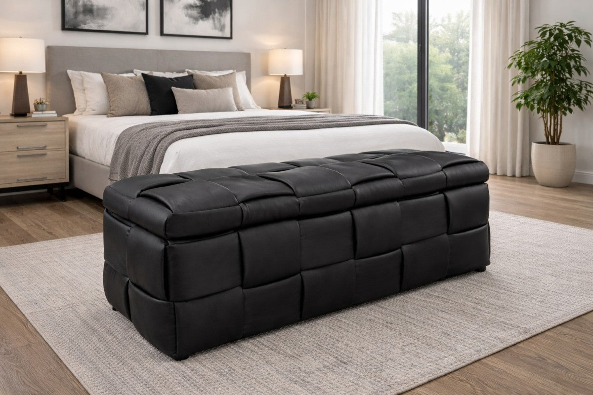 Storage Ottoman – Black