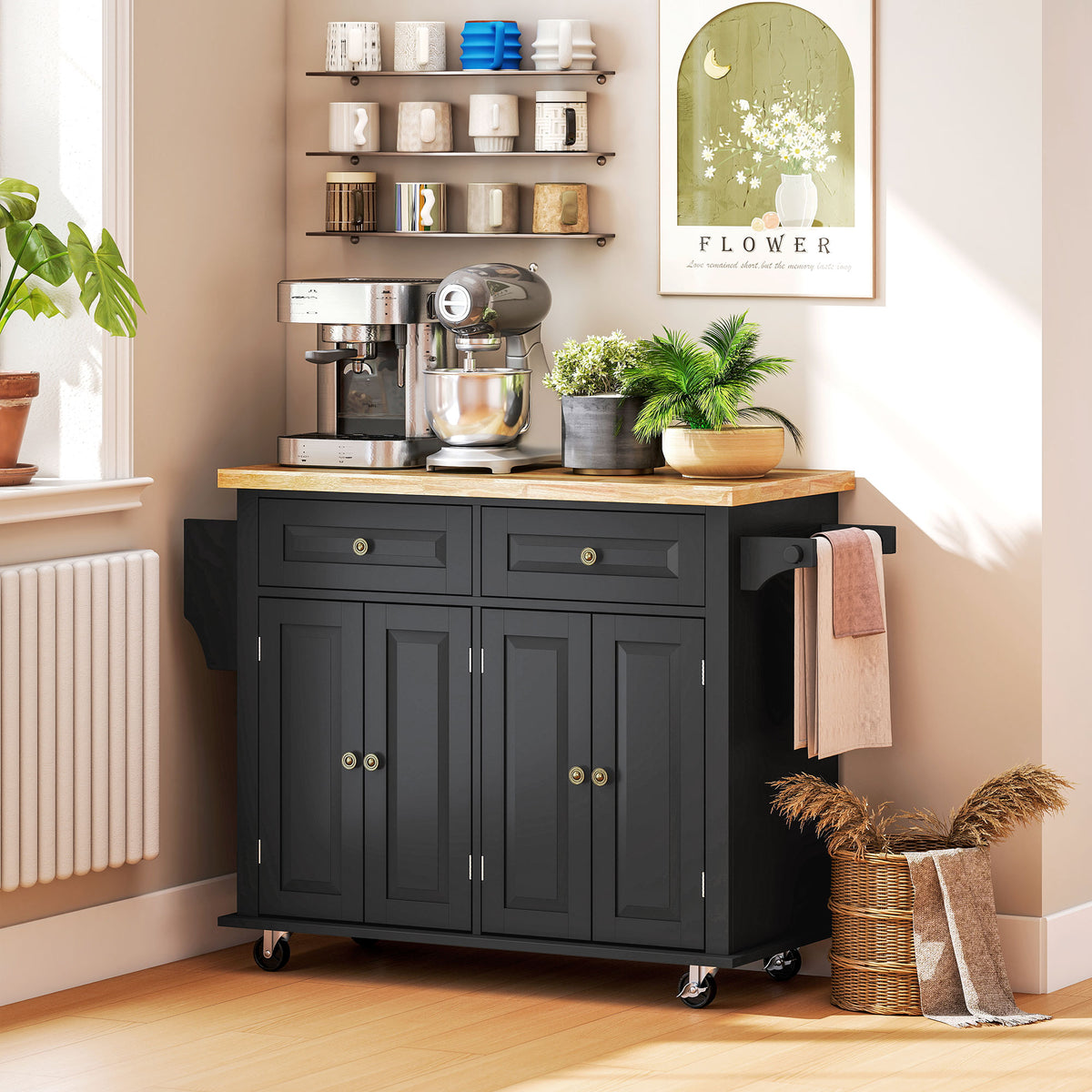 Kitchen Island with Storage – 44"W x 33"H