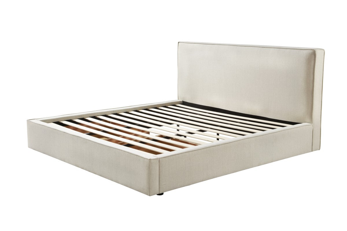 Upholstered Solid Wood Storage Bed