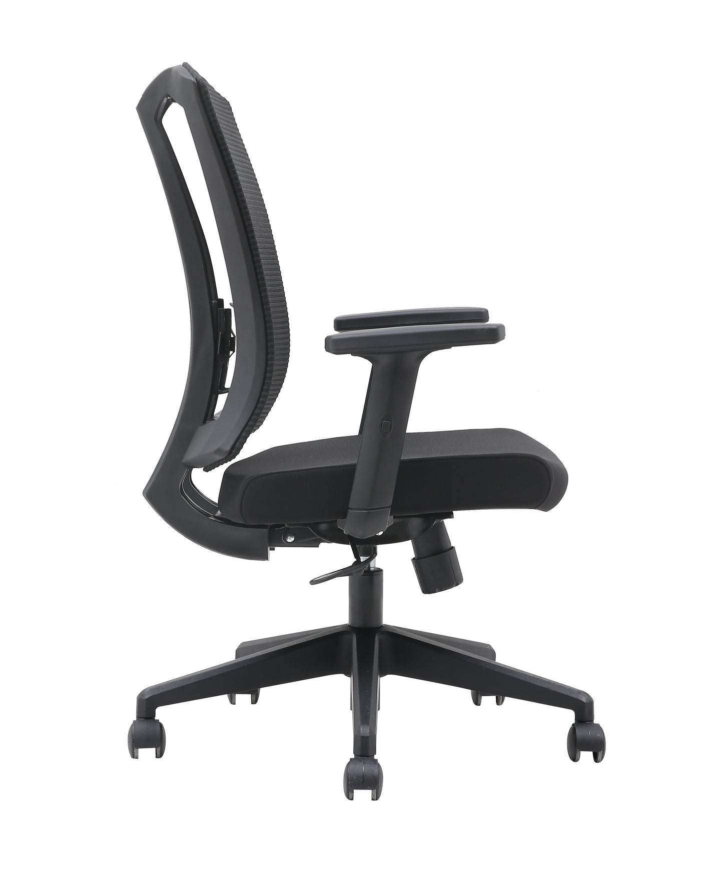 Brassex Aiden Ergonomic Black Mesh Office Chair with Adjustable Lumbar Support
