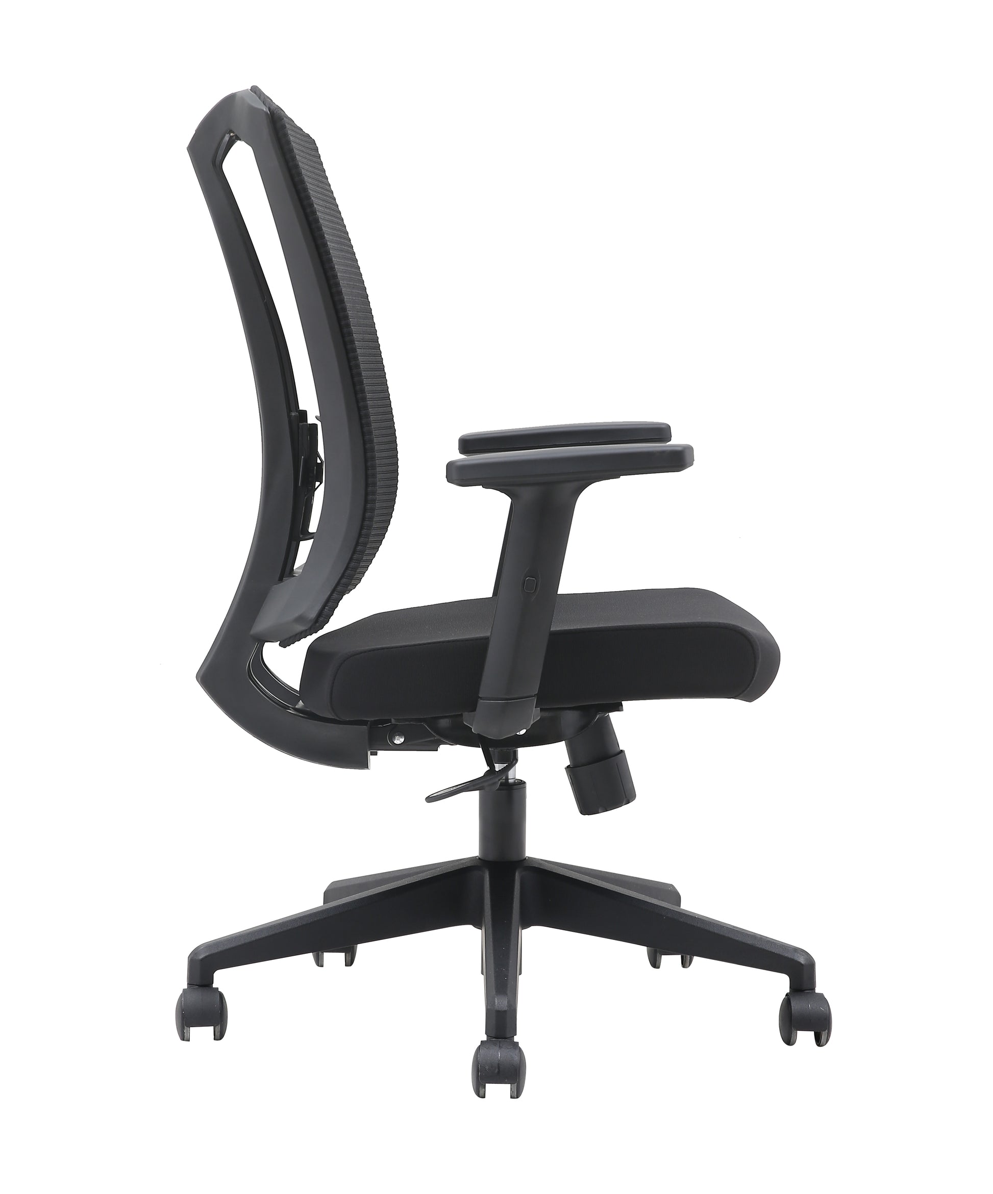 Brassex Aiden Ergonomic Black Mesh Office Chair with Adjustable Lumbar Support