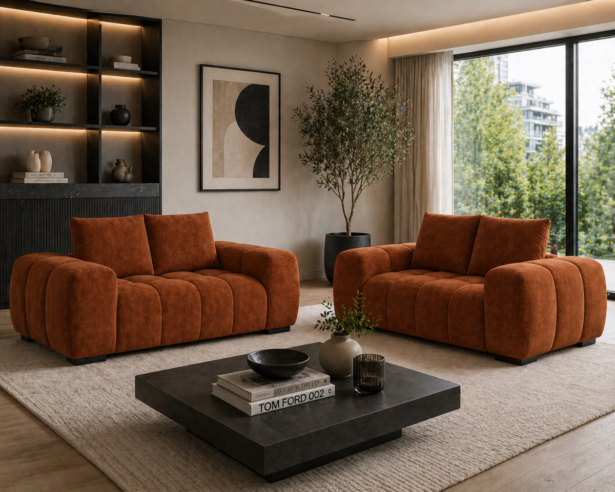 Solid Wood Love Seat