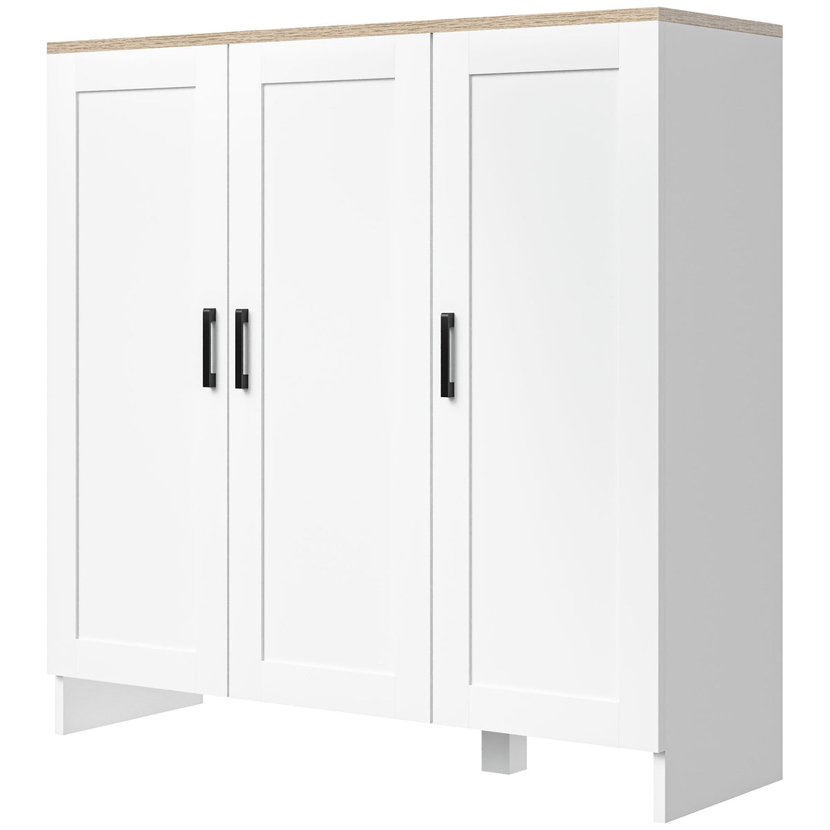 35" Modern Sideboard Cabinet with 3 Doors