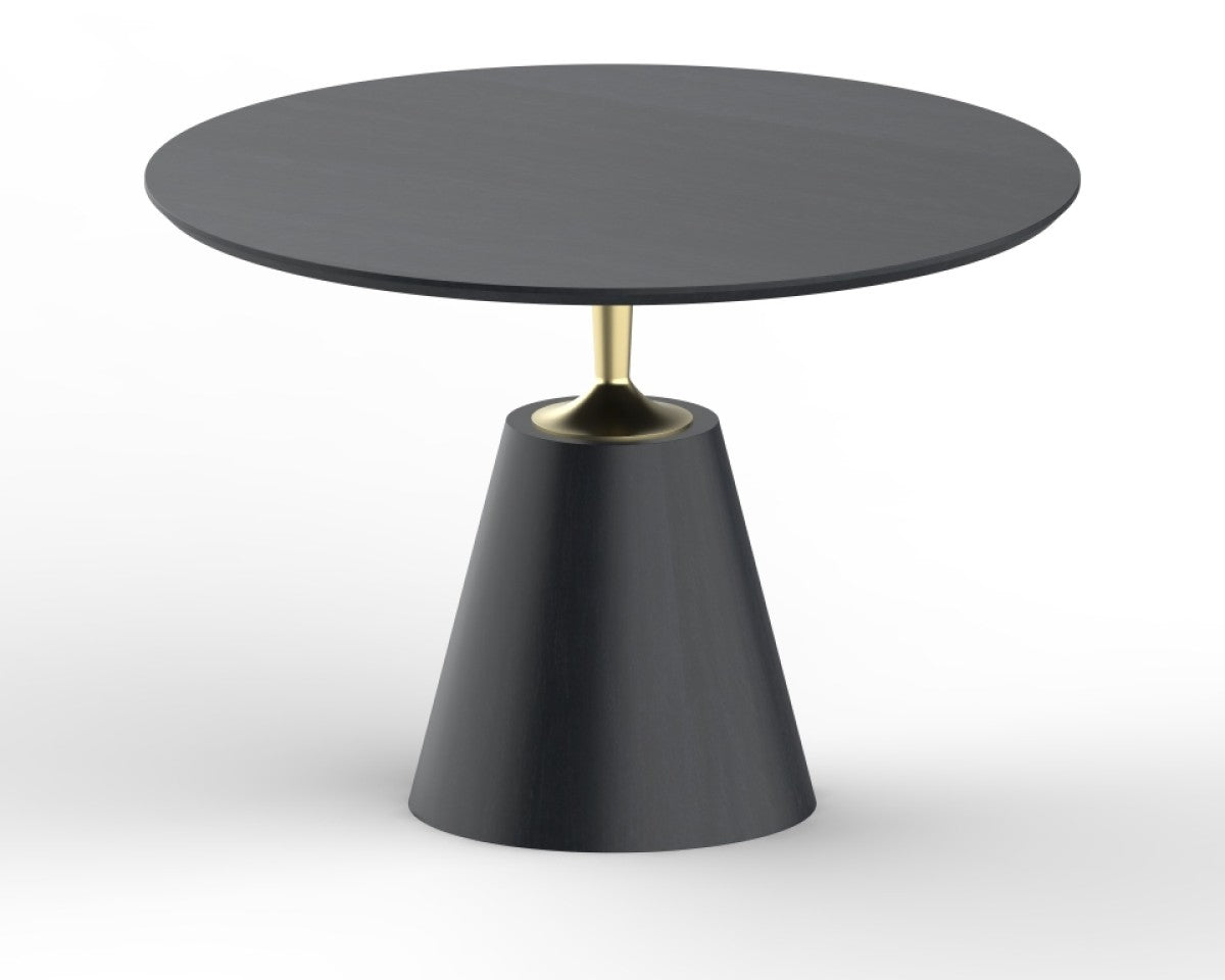 Solid Wood Dining Table – Black