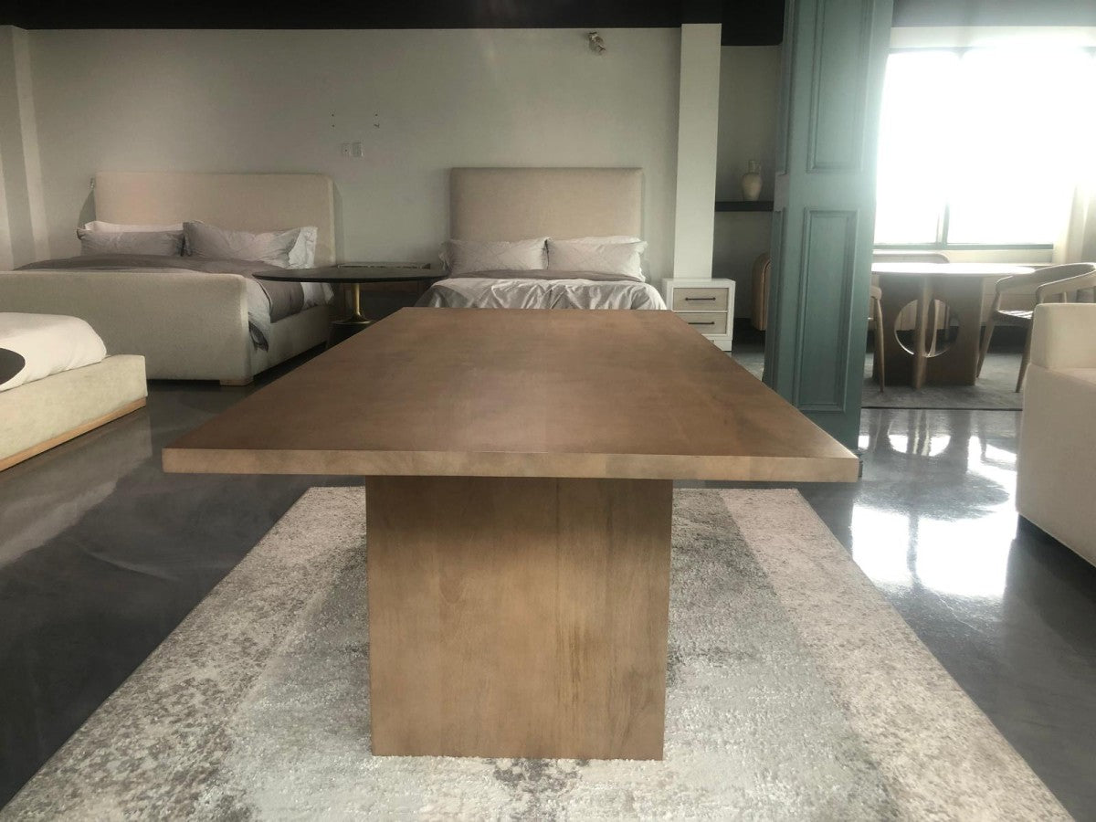 Solid Wood Dining Table – Natural Oak