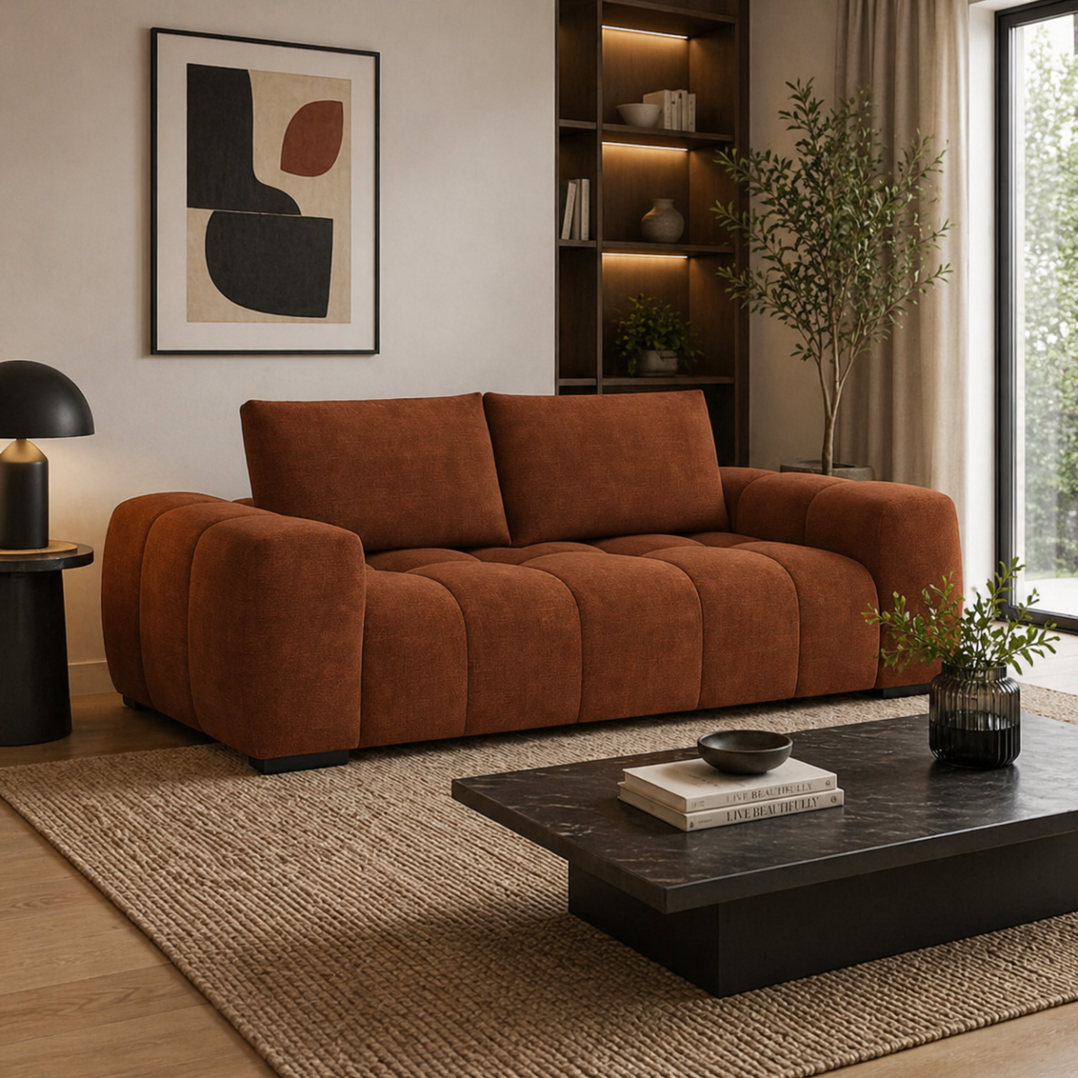 Solid Wood Sofa