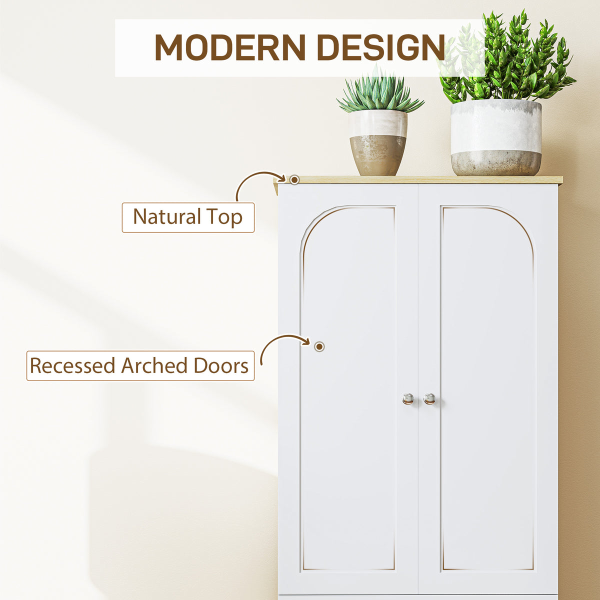Kitchen Pantry Cabinet with Adjustable Shelves – 24"W x 72"H