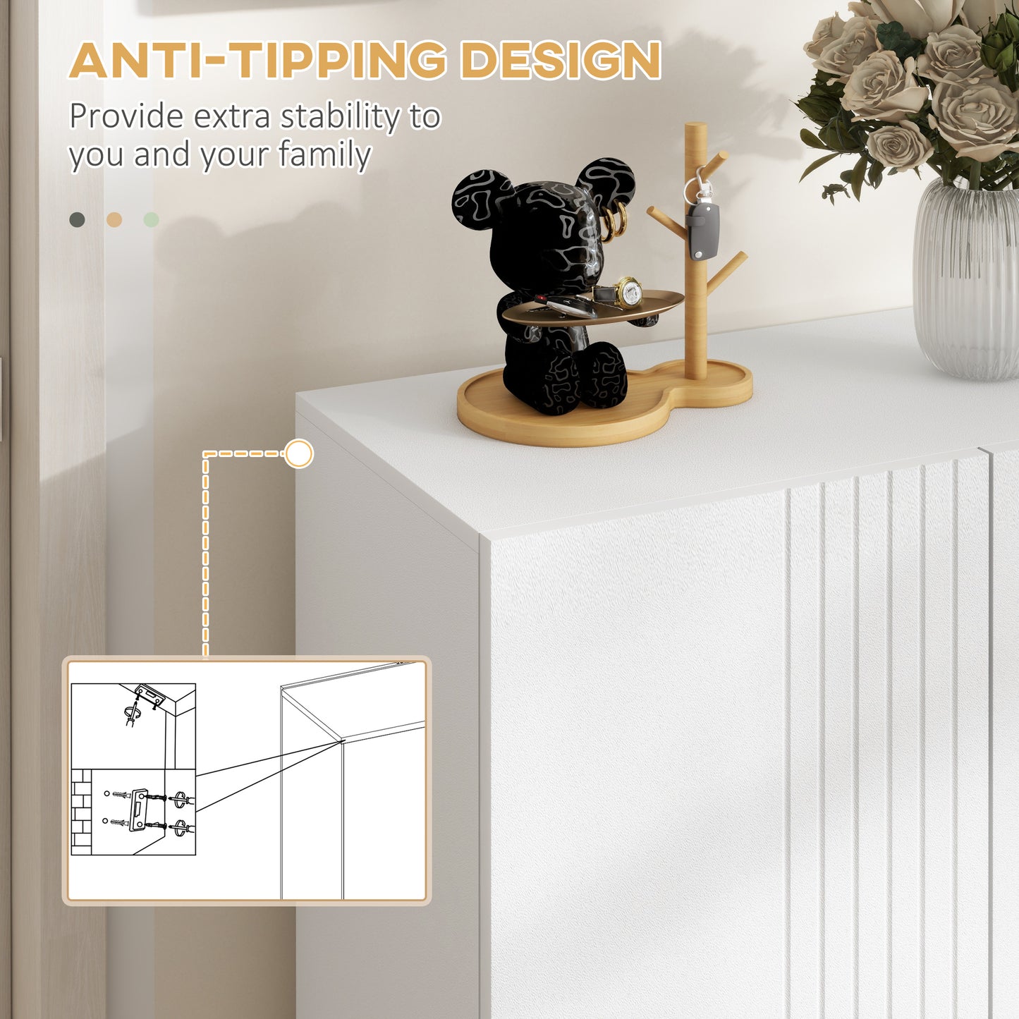 Narrow White Shoe Storage Cabinet: Adjustable Shelves, Soft-Close Hinges, 15-20 Pairs