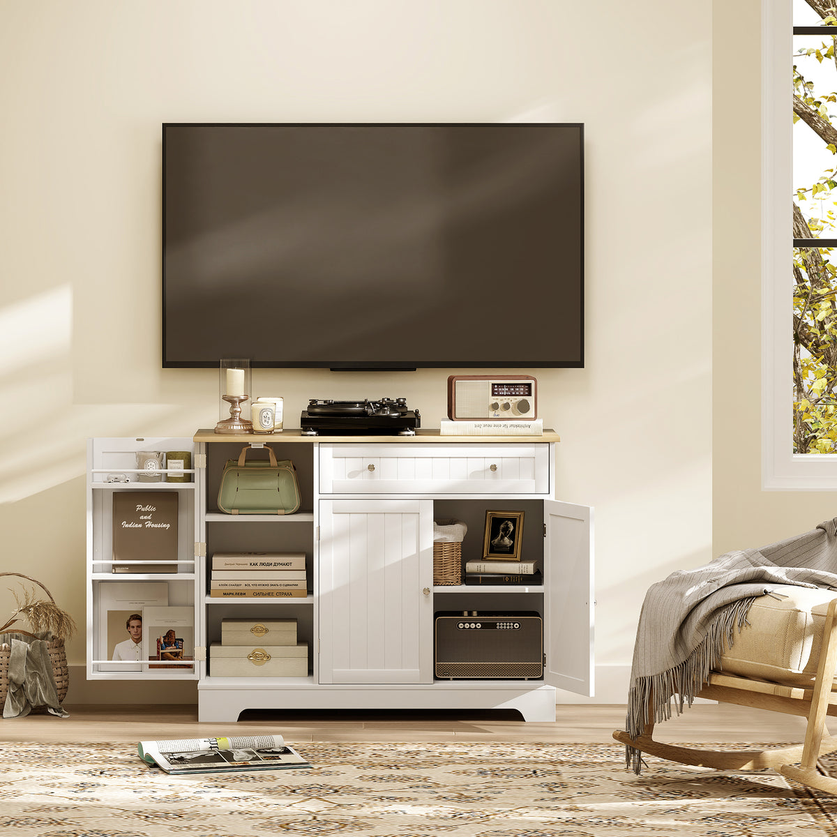 Kitchen Buffet Cabinet with Drawer – 41"W x 33"H