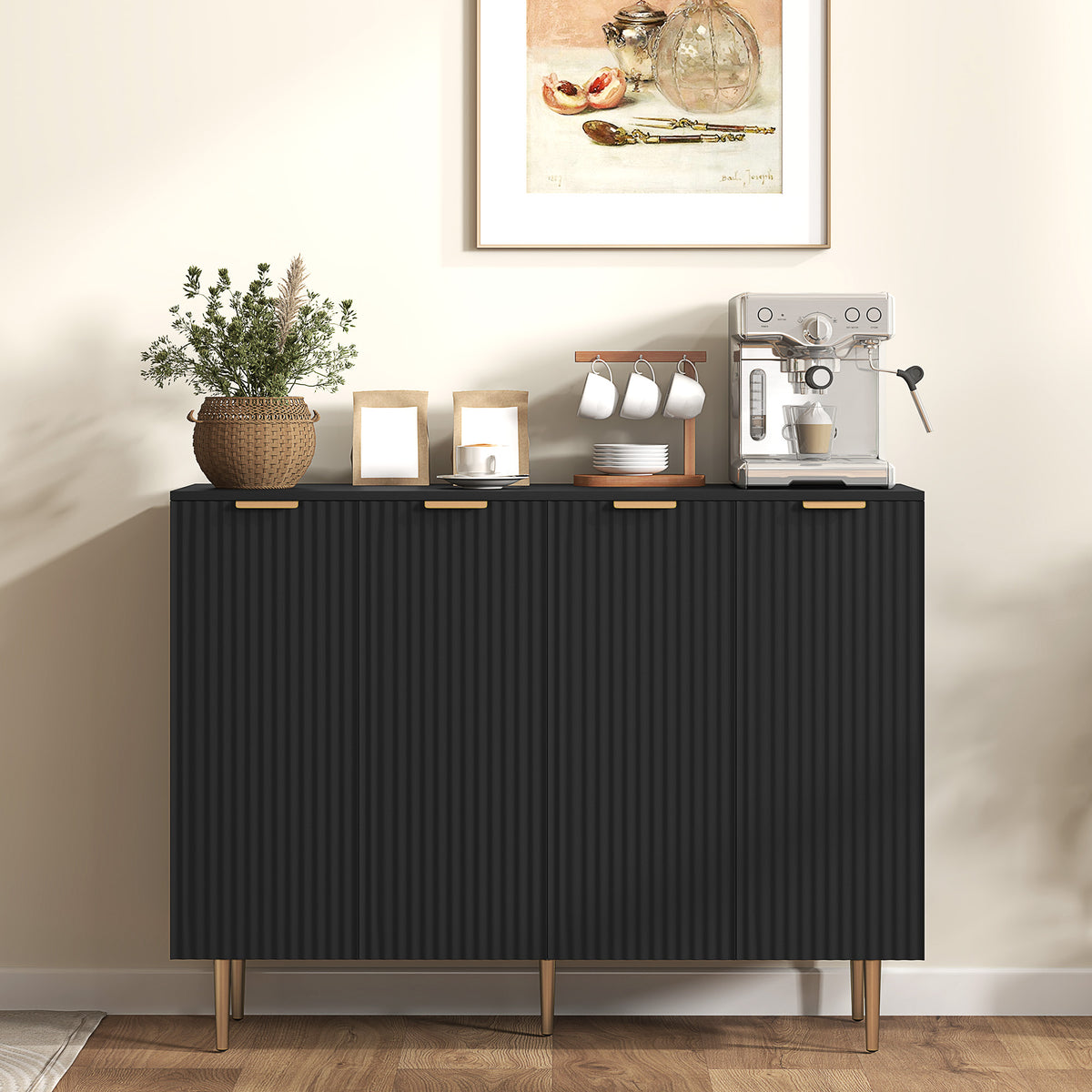 Sideboard Buffet Cabinet with Adjustable Shelves – 47"W x 35"H