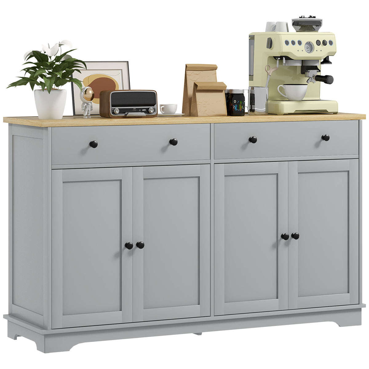 Buffet Cabinet with Storage Drawers – 55"W x 34"H