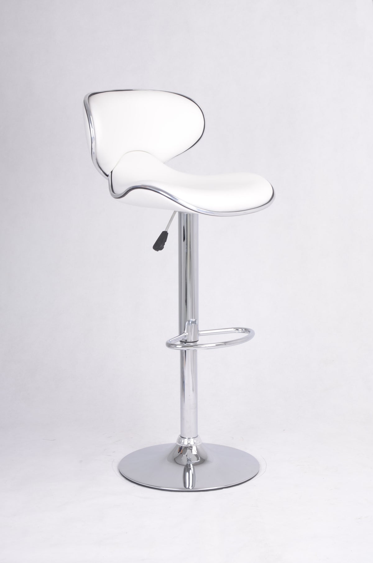 Ergonomic Swivel Bar Stool – Chrome – Set of 2