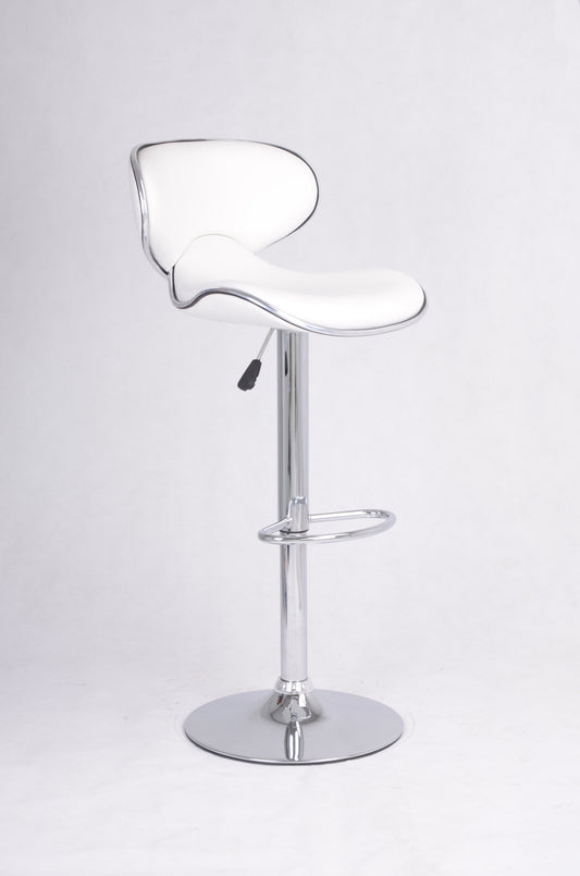 Ergonomic Swivel Bar Stool – Chrome – Set of 2