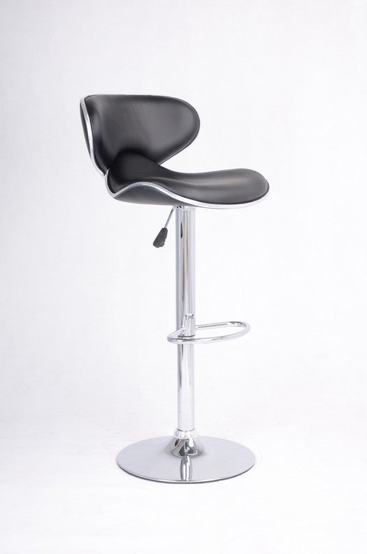 Ergonomic Swivel Bar Stool – Chrome – Set of 2