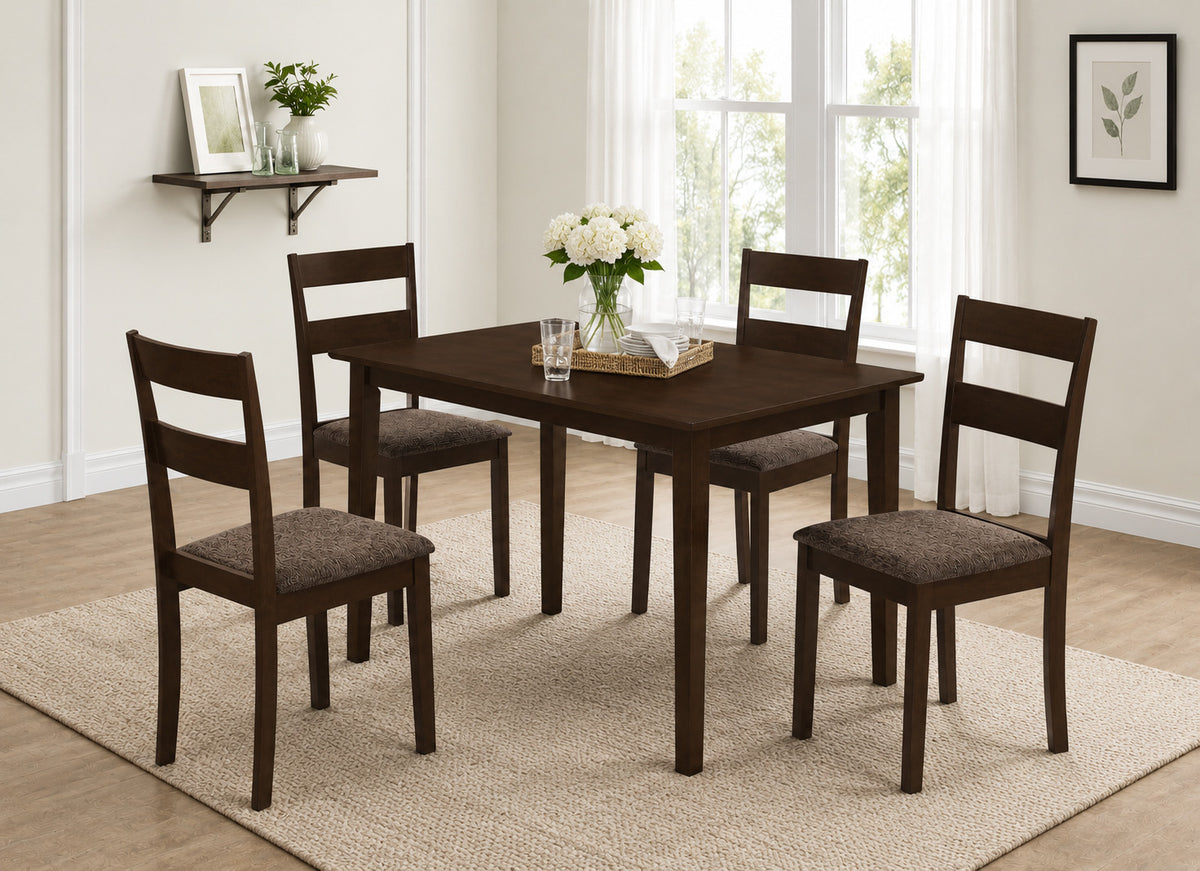 Espresso 44" Dinette Set