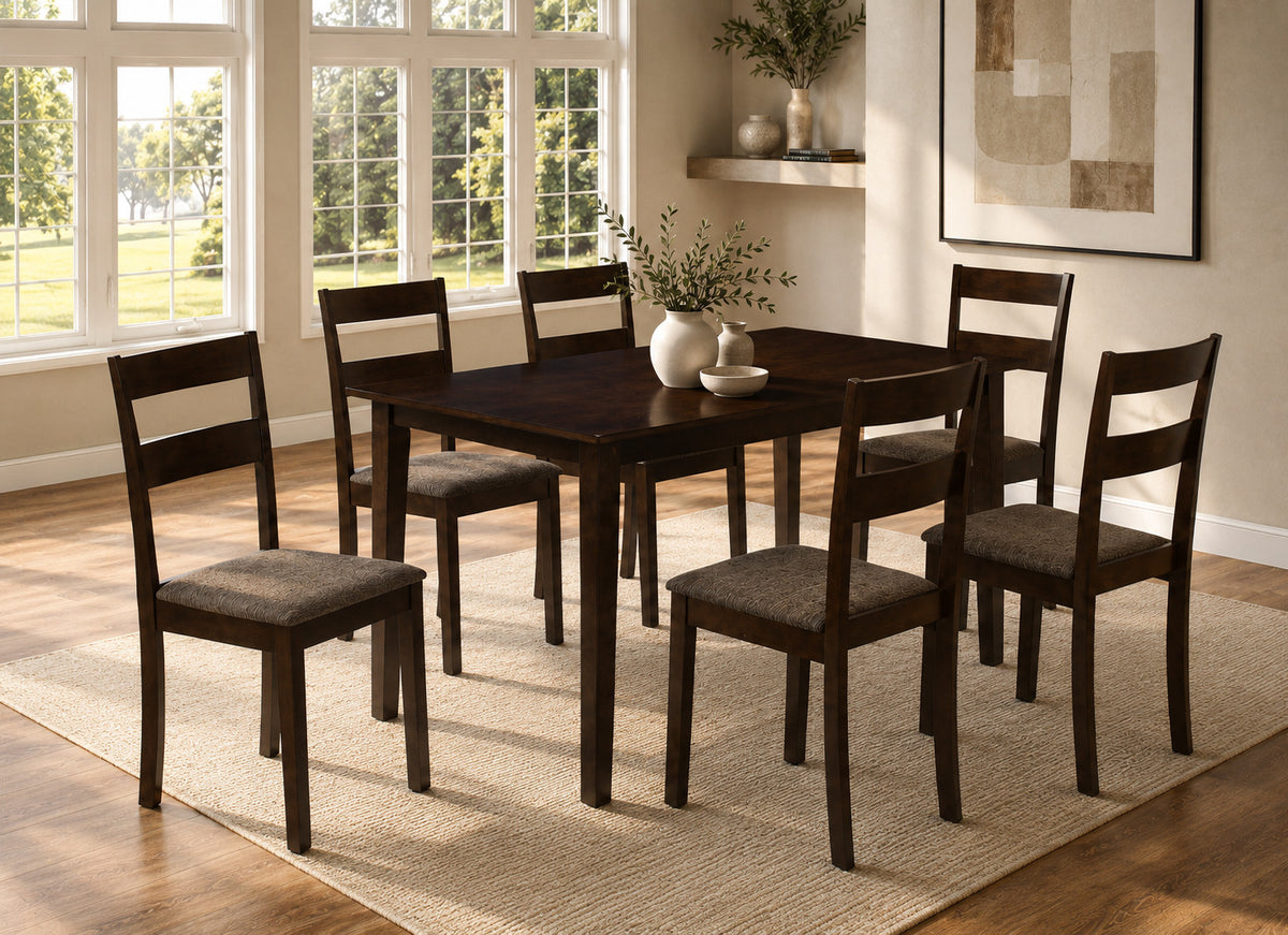 Espresso 55" Dining Set