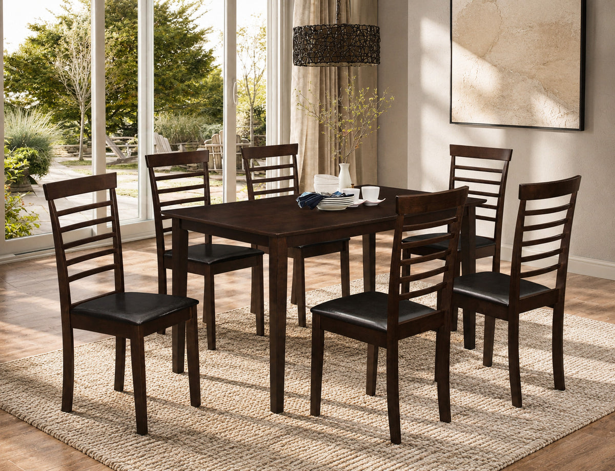 Espresso 55" Dining Set