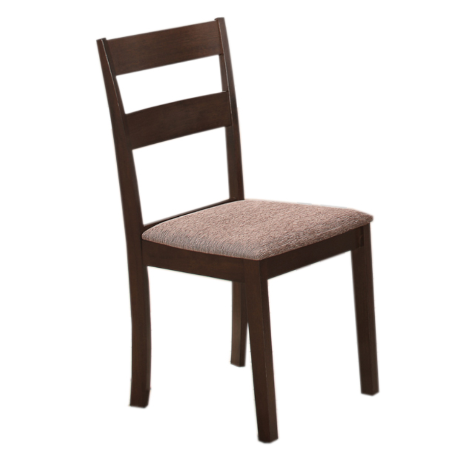 Espresso Dining Chair with Cushion Seat – Set of 2