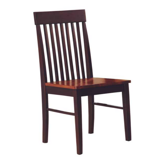 Espresso & Oak Dining Chair – Set of 2