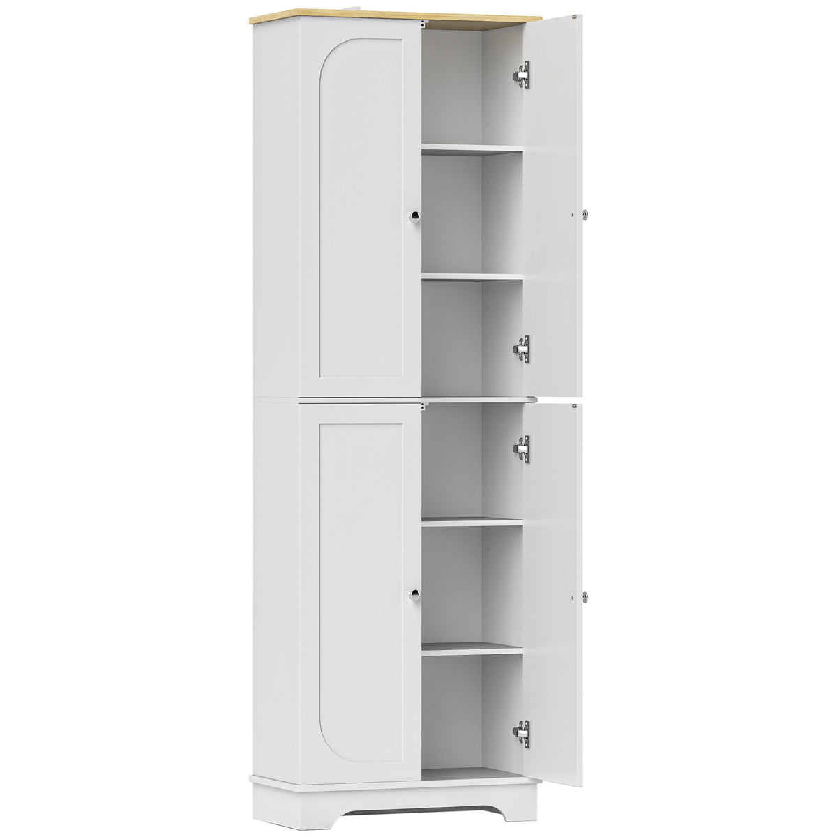 Kitchen Pantry Cabinet with Adjustable Shelves – 24"W x 72"H