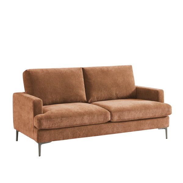 Brassex Terracotta Three-Seater Sofa