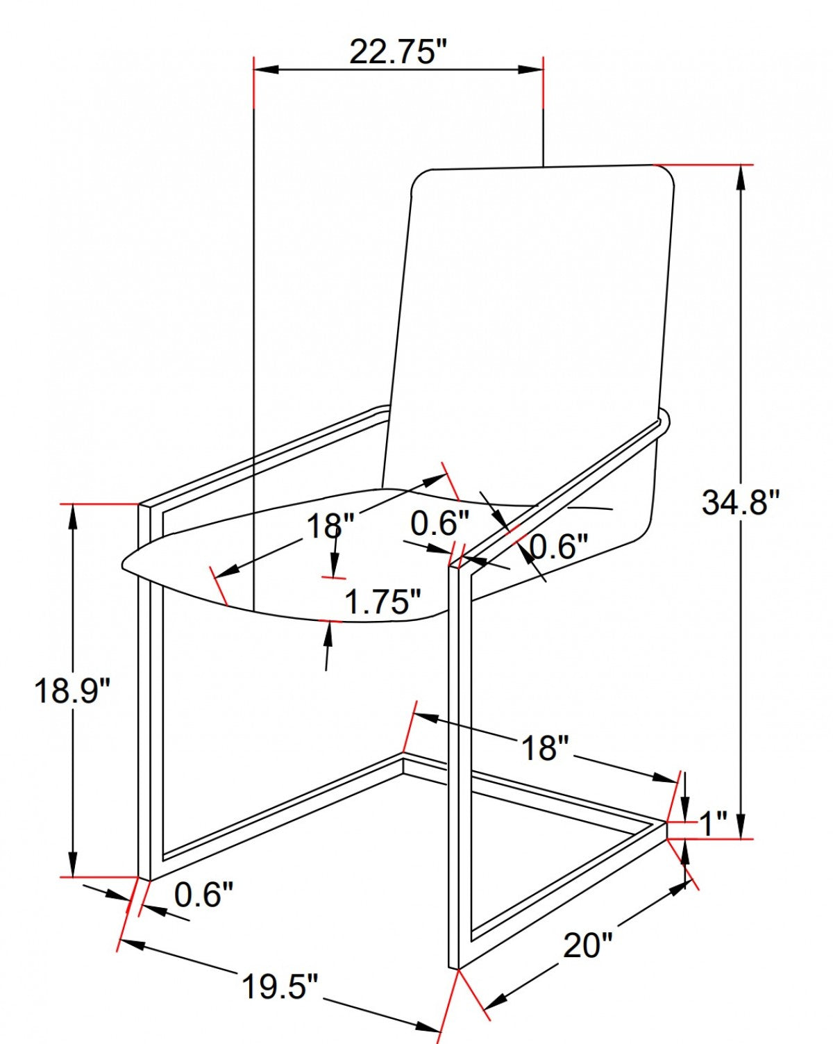 Dining Chair, Set of 2 – Grey