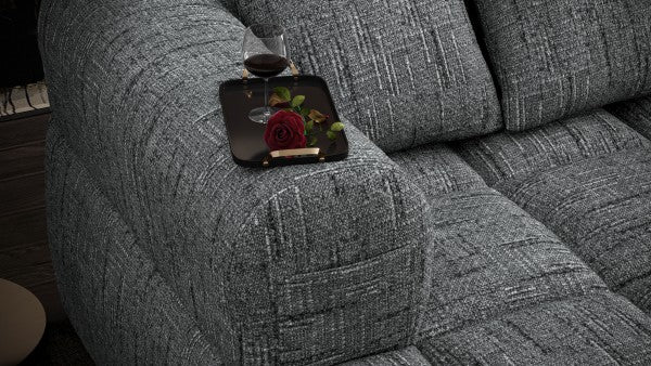 Brassex Grey Modern Sectional Sofa With Premium Fabric