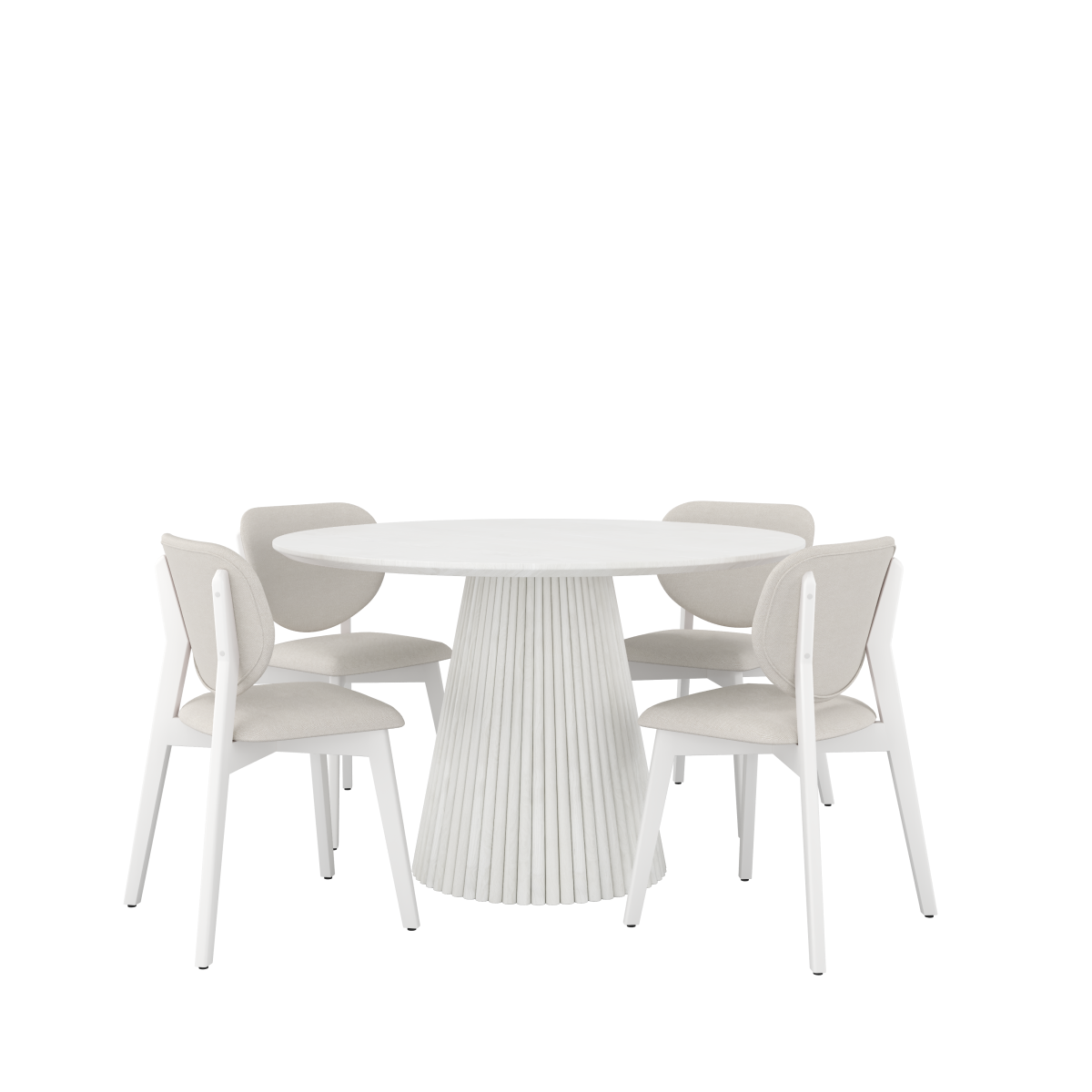 Mango Wood 5-Piece Dining Set
